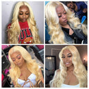 Blonde lace front human hair wig