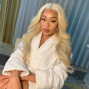 Blonde lace front human hair wig