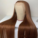 Brown human hair wig