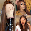 Brown human hair wig