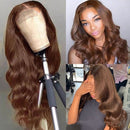 Brown human hair wig